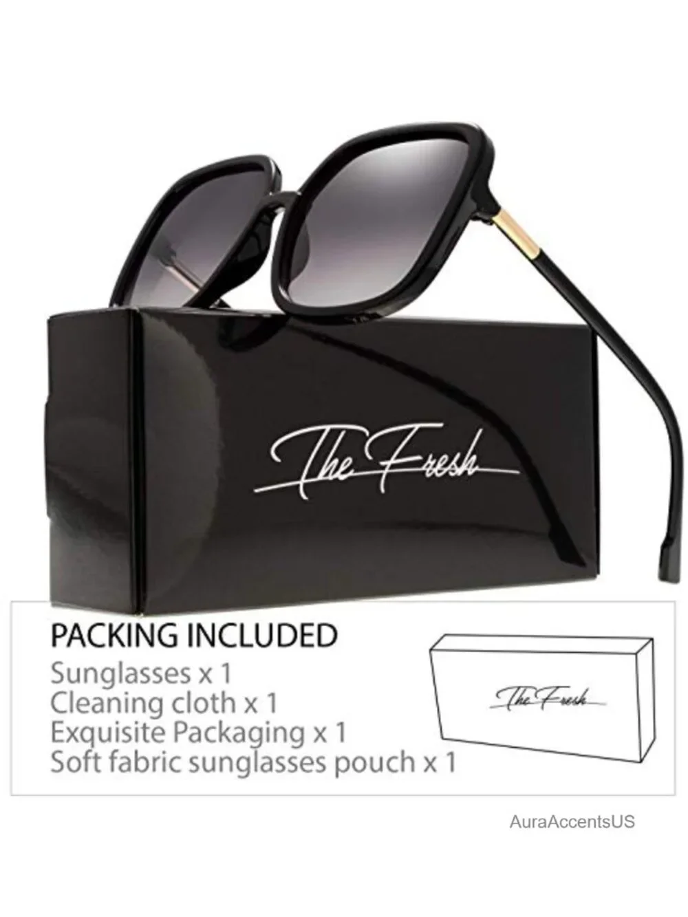 Oversized Square Cat Eye Hybrid Butterfly Fashion Sunglasses UV Protection